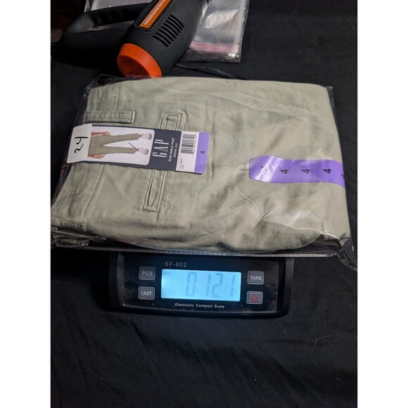 GAP Womens Slim Ankle Pants Size 4 green Stretch Cotton Chino NWT - Picture 8 of 9